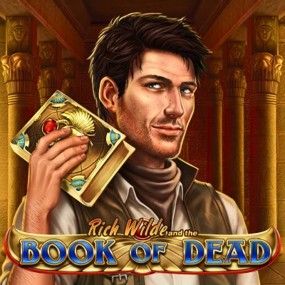 Book of Dead Egyptian-themed slot tile at Captain Cooks Casino