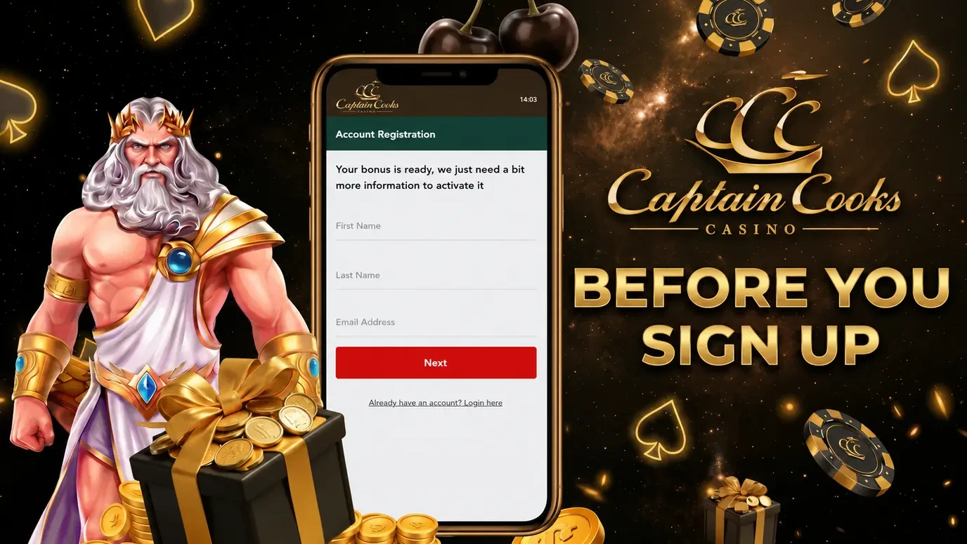 Captain Cooks Casino before you sign up